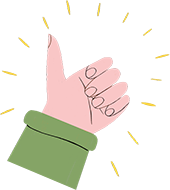 Illustration of a thumbs-up