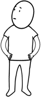 Icon of man standing with hands on hip