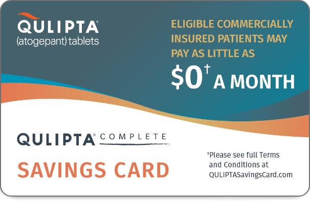QULIPTA™ (atogepant) Complete Savings Card