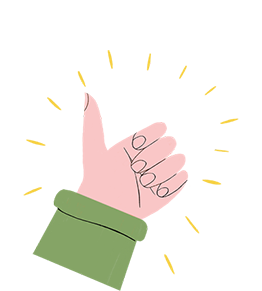 Illustration of a thumbs up