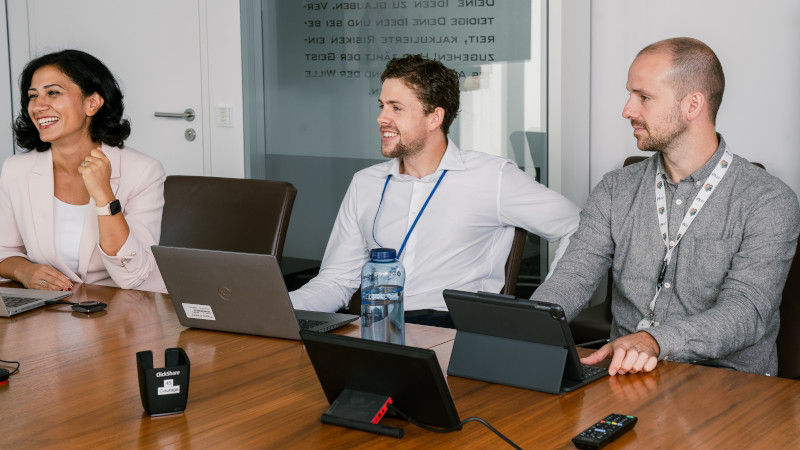 Man sitting in office