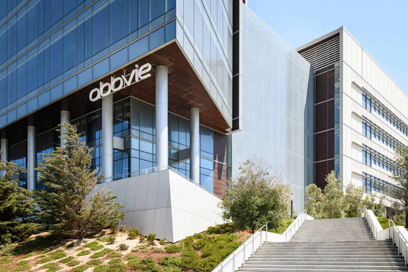 Outside view of the AbbVie Bay Area building