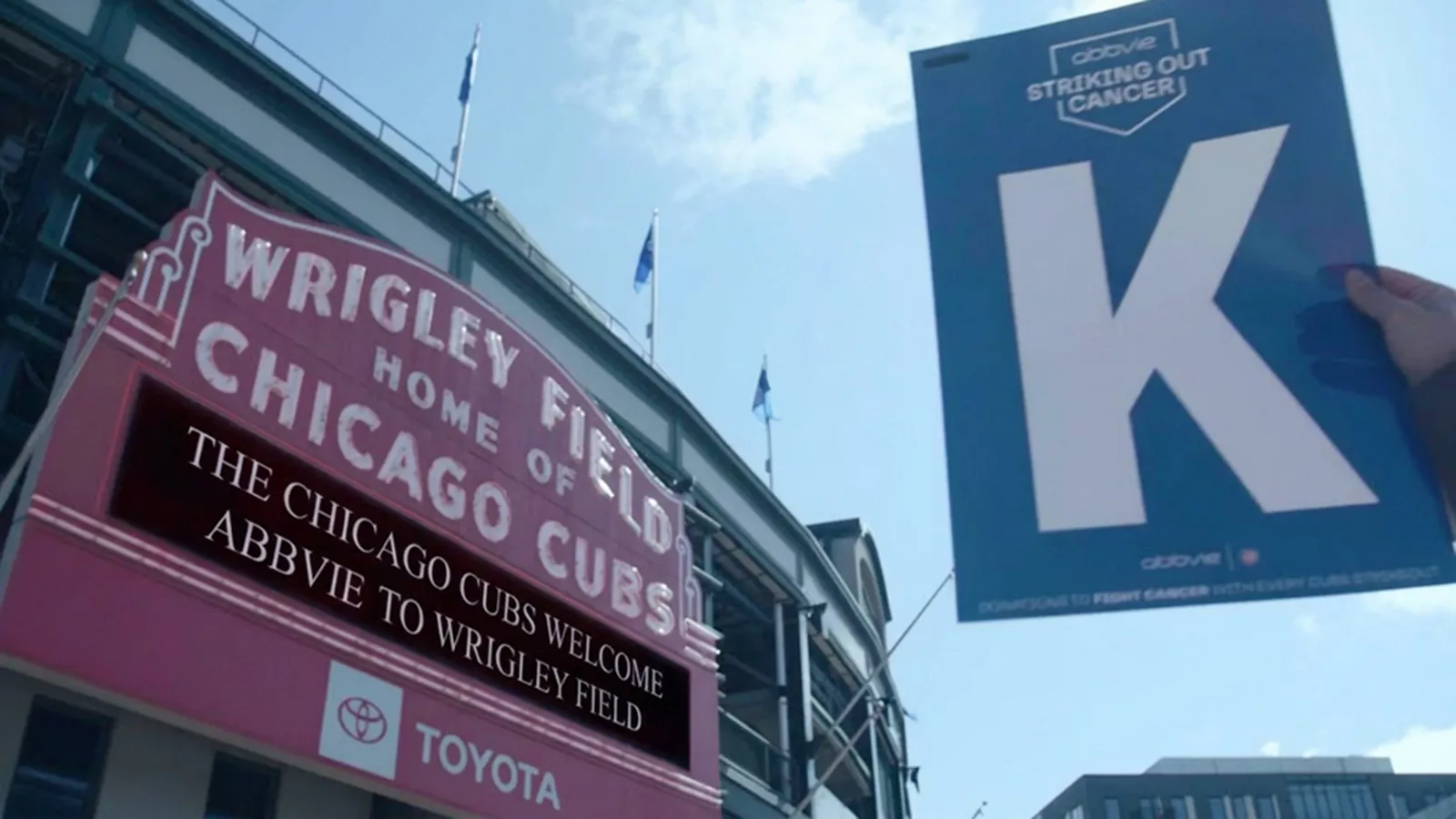 wrigley field stadium sign