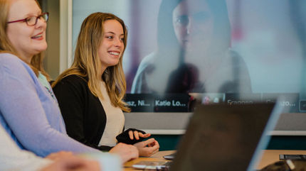 Kerrie in conference room