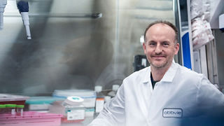 man in lab coat
