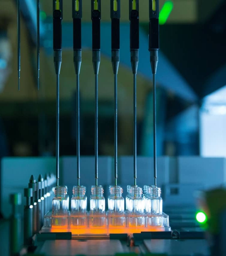 Testgefäße im Labor