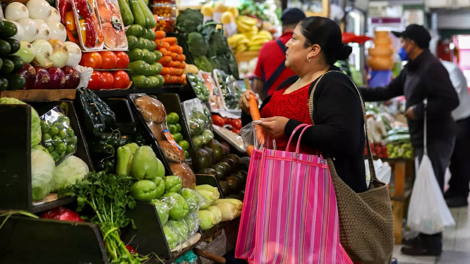woman in grocery store