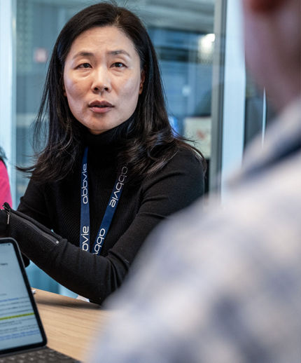 woman in conference room